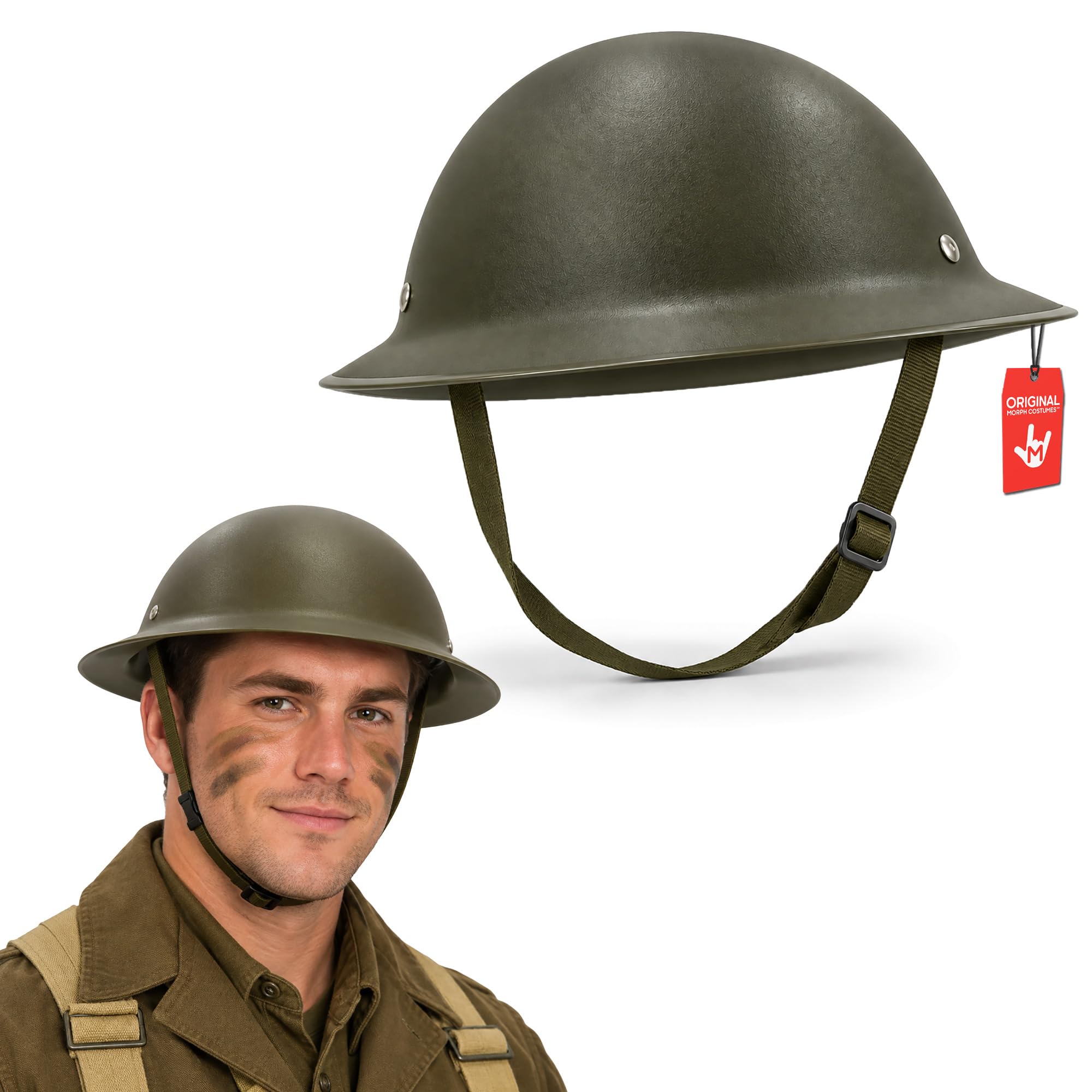 Nicky Bigs Novelties Military Helmet, US Army Helmet, WW2 Helmets
