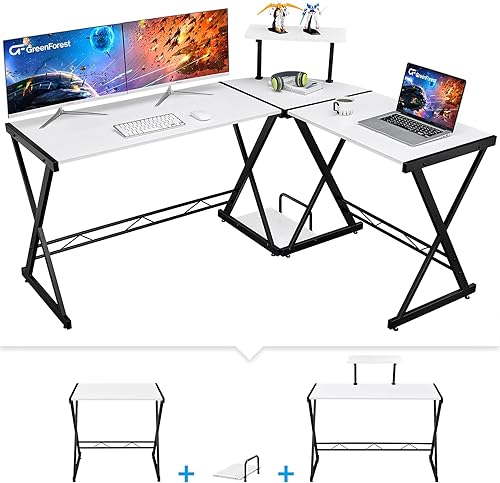 Meilleur bureau d’ordinateur en L réversible et modulable: le modèle de GreenForest