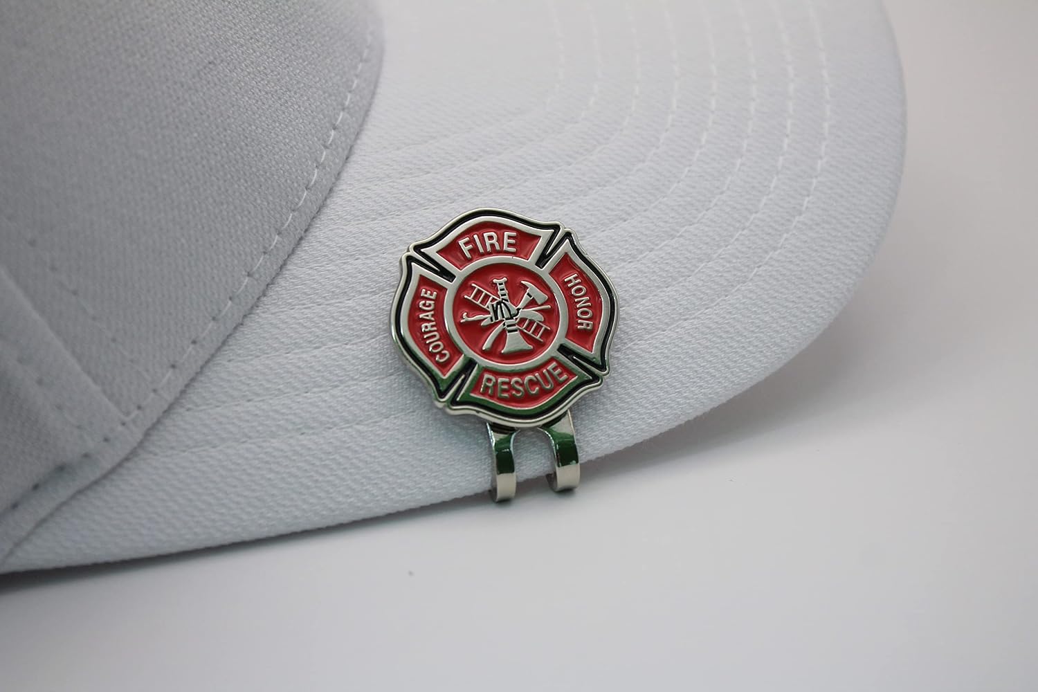 Golf Ball Marker + Magnetic Hat Clip, Funny and Unique Golf Gift, Premium Quality, The Perfect for Your Favorite Golfer, Golf Accessories for Any Occasions (Fire Rescue) image 2