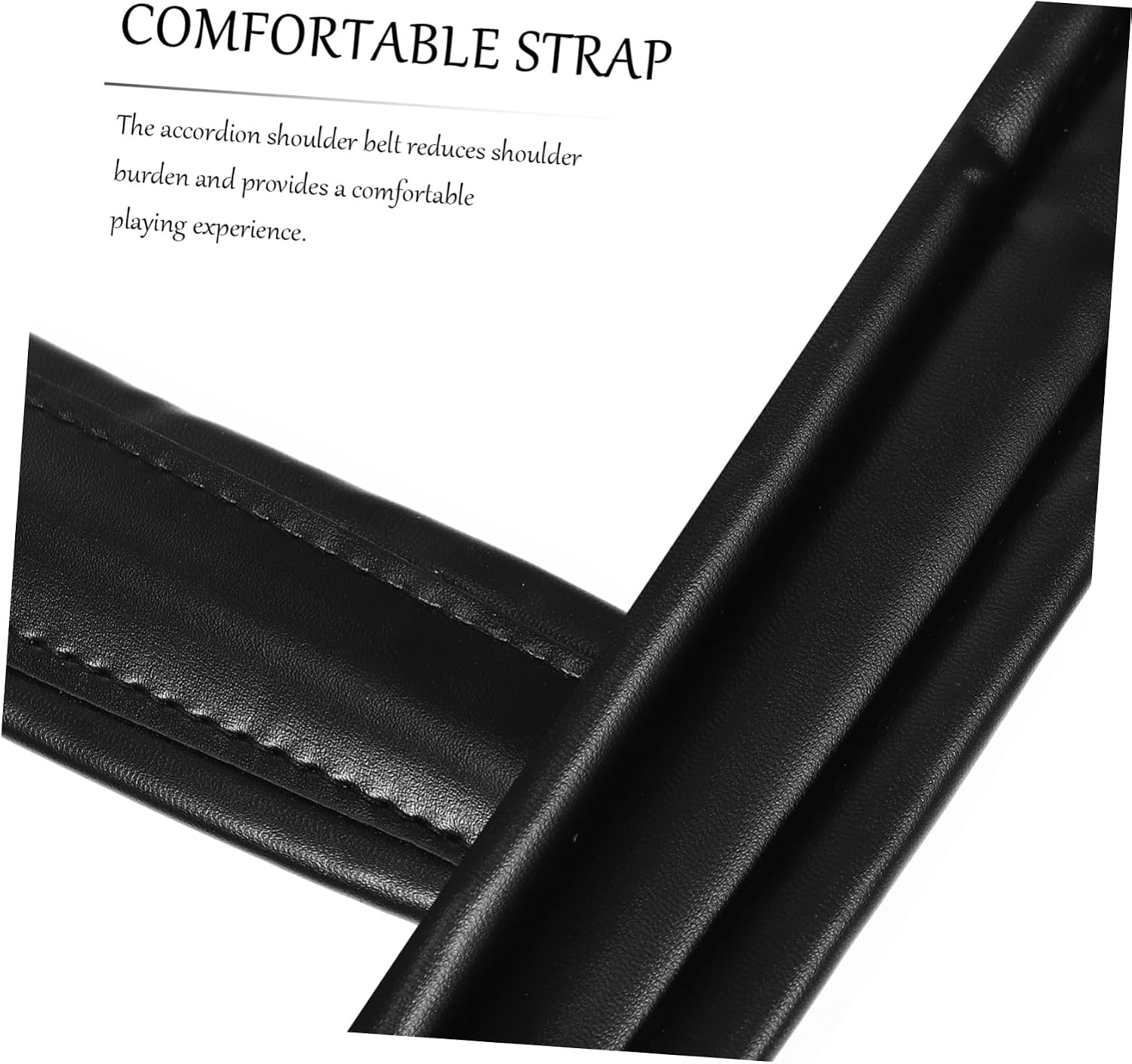 Generic Adjustable Thickened Leather Accordion Shoulder Belt Comfortable Strap for Accordions Musical Instrument Accessory with Detachable Design