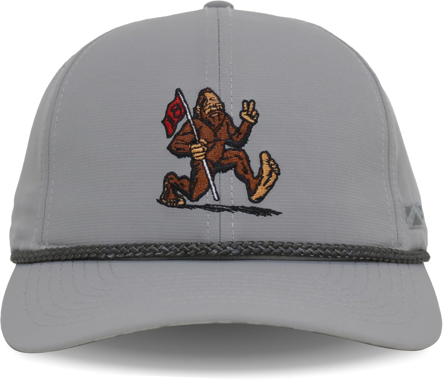 Paramount Outdoors Sashquatch Bigfoot Performance Golf Hat with Laser Perforation and Stretch Comfort Snapback (Grey - OSFA)