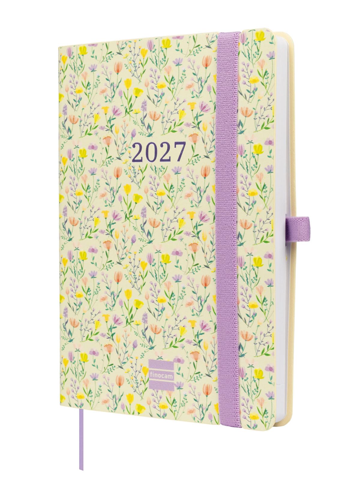 Finocam Capri Weekly Planner 16-Month | Weekly View Horizontal Layout · September 2026 to December 2027 | Happy · International - Week-to-view diary