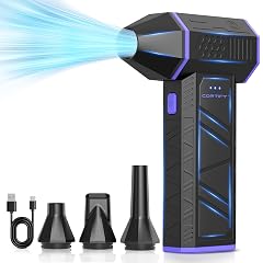 Electric Compressed Air Duster - Cortify 130 000 RPM High-Power Air Blower Rechargeable 3-Speed Mini Handheld Dust Blower