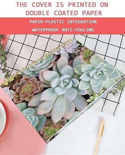 Vista 38 de iampanda Cuaderno de diario en espiral, encuadernación fuerte de doble alambre con papel de primera calidad para niñas y mujeres, 60 hojas A5 a