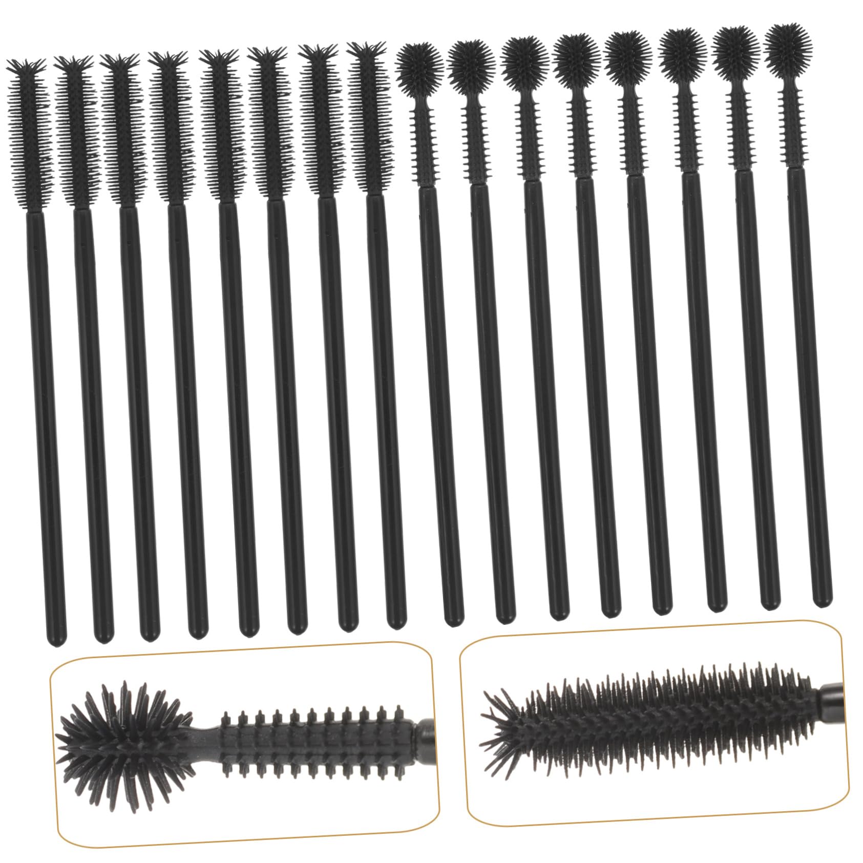 Healeved Professional Eyebrow Lamination Brush 100pcs Disposable Mascara Wands for Makeup Artists Beginners