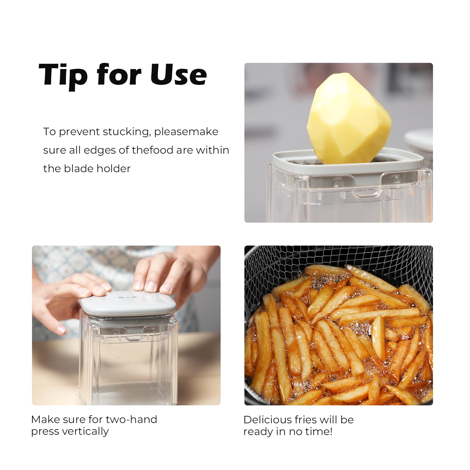 Cortador de papas fritas 4 en 1, cortador de patatas fritas 4 en 1, cortador de patatas fritas y cebollas, cortador manual de verduras a mano, cortador de verduras en 5