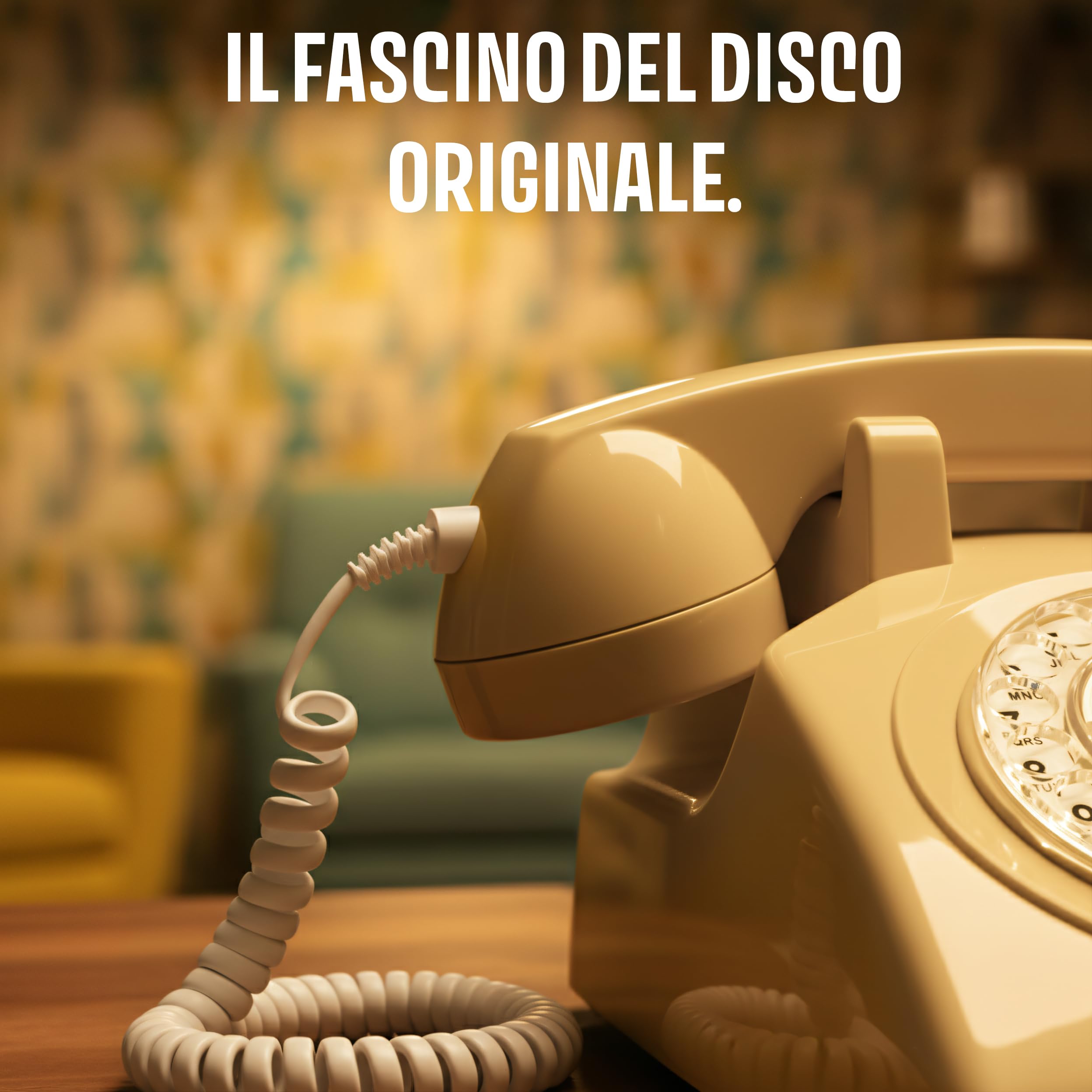 Opis Technology 60s Cable Telefono Vintage Fisso a Disco – Telefono Fisso Casa Retrò Anni 60 con Vera Suoneria Metallica e Disco Combinatore Meccanico – Beige