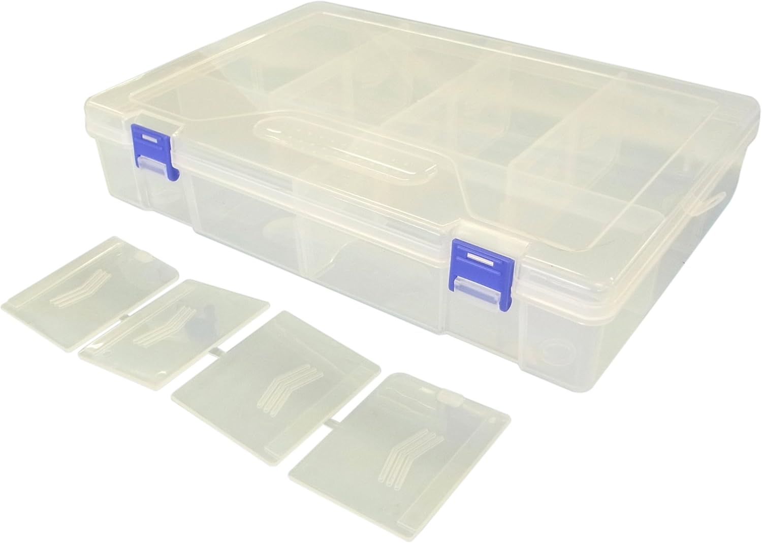 Ringstar RP-300 Super Club Parts, Clear, L 11.8 x W 7.9 x H 2.4 inches (300 x 200 x 62 mm), 10 Compartments