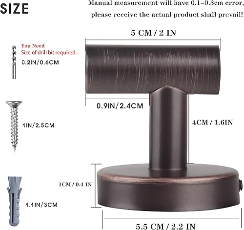 Miniatura 2 de Ganchos para toallas para bata de baño gancho de pared de acero inoxidable resistente para colgar la puerta toalla armario esponjas gancho para baño