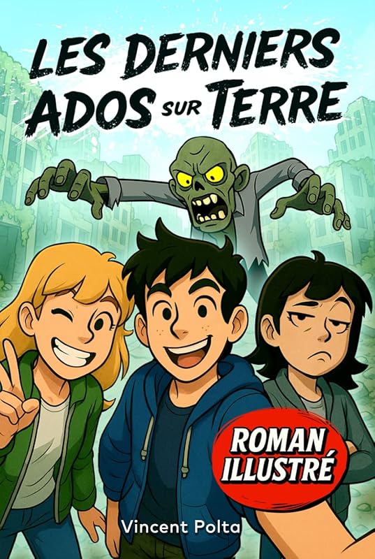 LES DERNIERS ADOS SUR TERRE: Un Roman Illustré d'Aventure et de Zombies ! Livre pour Garçon et Fille de 12 à 17 ans