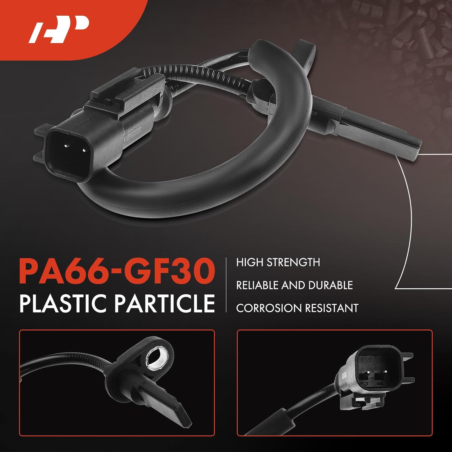 A-Premium Front & Rear ABS Wheel Speed Sensor Compatible with Ford Models- Transit-150, Transit-250, Transit-350, Transit-350 HD, 2015-2019 - 4-PC Set, Replace# BK3Z2C204C