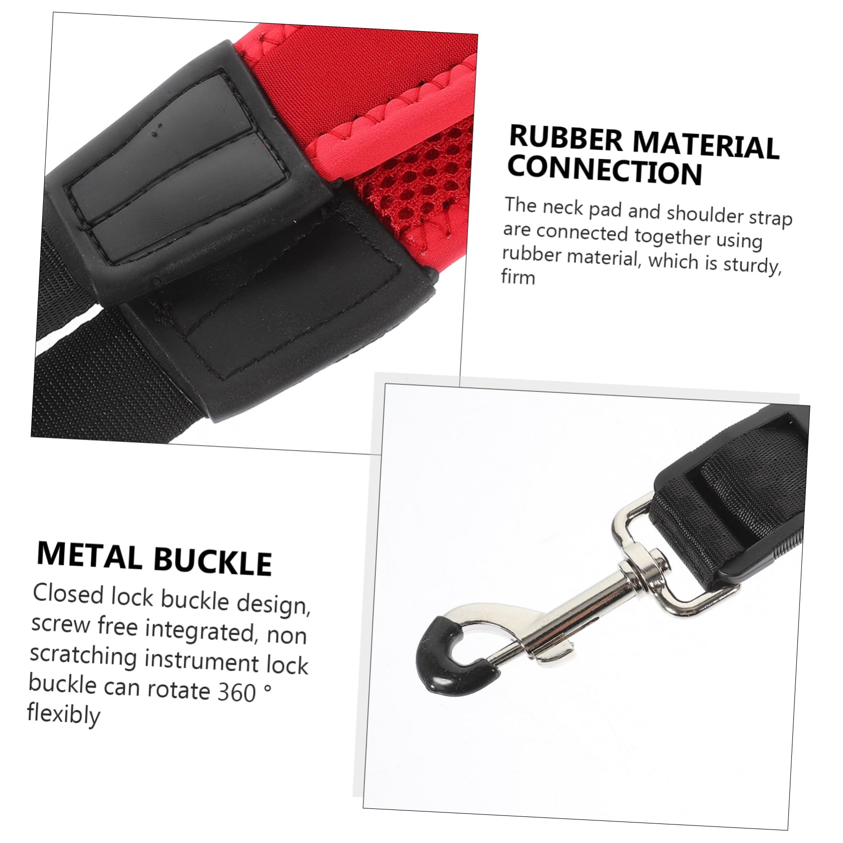 Yardwe Saxophone Harness Strap Saxophone Neck Belt Universal Sax Strap Durable Comfortable for Extended Playing