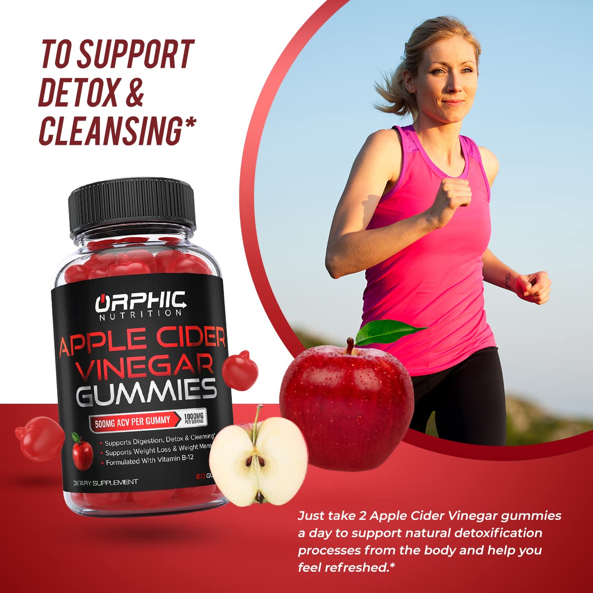 Buy Apple Cider Vinegar Gummies 1000mg Formulated to Support Weight Loss Efforts, Normal