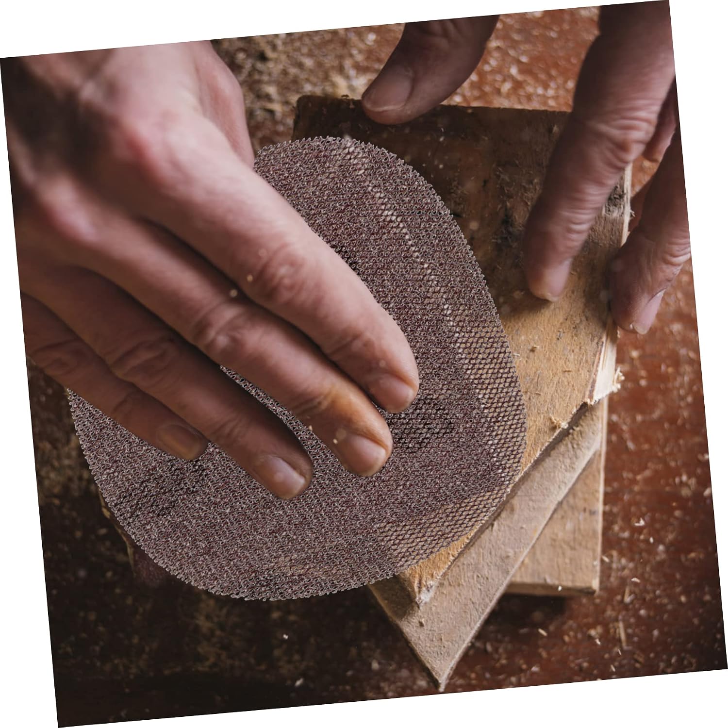 40pcs Clogging Mesh Sanding Pads for Woodworking Assorted Grits for Polishing Furniture and Curved Surfaces