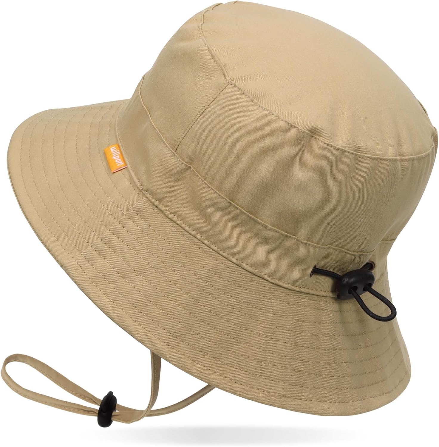 WILLPORT Kids Sun Hat,Adjustable Cotton Toddler Bucket Hat,0-6Y