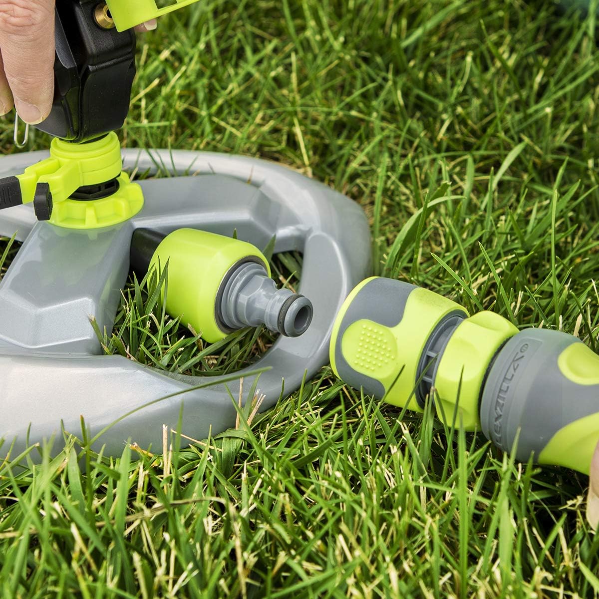 Flexzilla Garden Hose with SwivelGrip (100 ft.) and Nozzle Kit
