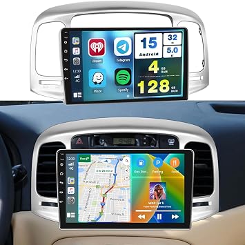4+128GB Android 15 Car Stereo for Hyundai Accent 2006-2011