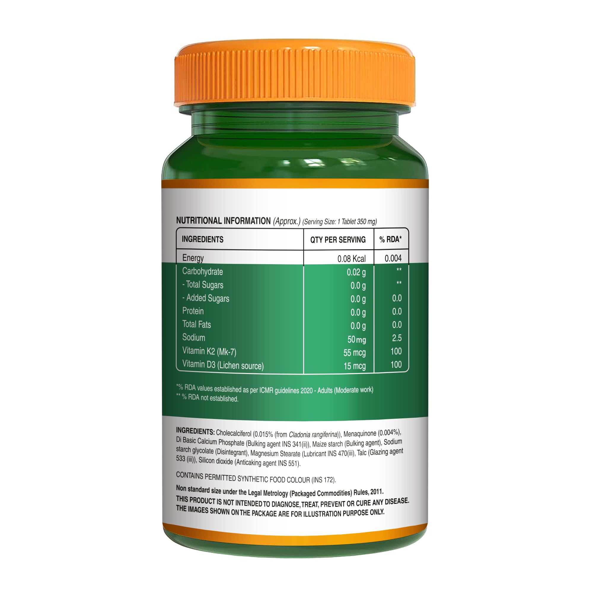 Pure Nutrition Vitamin D3 K2 – 120 Tablets | High Absorption Vitamin D3 from Lichen + MK7 for Strong Bones, Joints & Heart | Boosts Calcium Absorption, Supports Immunity & Muscle Strength | Ideal for Bone & Cardiovascular Health — Amazon image 6
