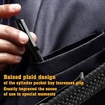 JOTOVO Pocket Universal menottes touche forte finition en polymère, clé de la police Clip pour toutes les normes Series Cuffs à main - paquet de 2