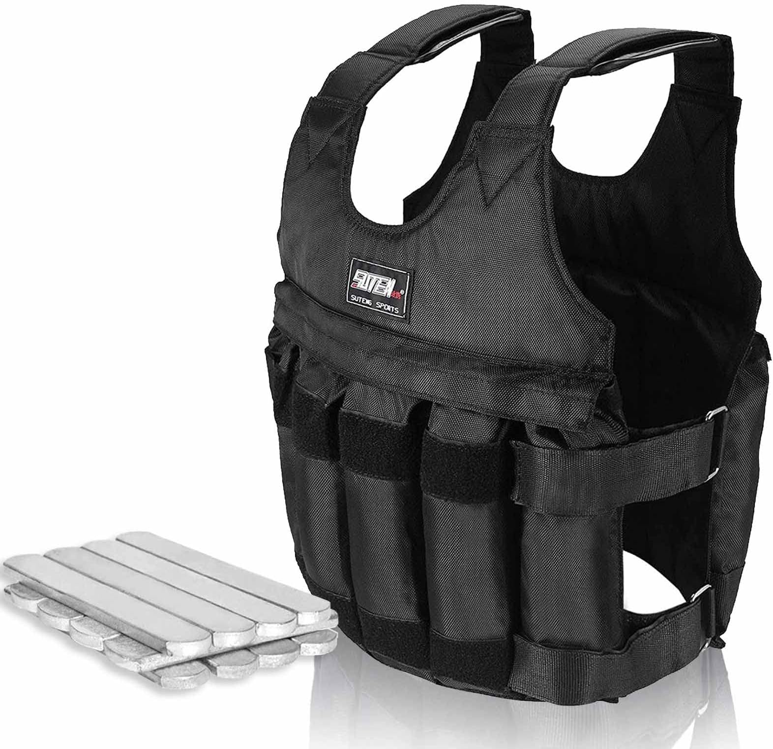 PROIRON Adjustable Weighted Vest 10kg, 20 Weight Packs, Weight Jacket
