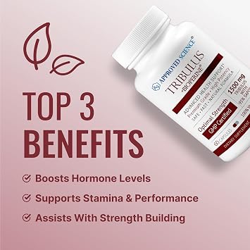 Approved Science Tribulus Terrestris - 360 Capsules - Boosts Testosterone, Enhances Athletic Performance, Supports Muscle Growth and Repair - 95% Furostanol Saponins - Bioperine - Vegan - 6 Bottles