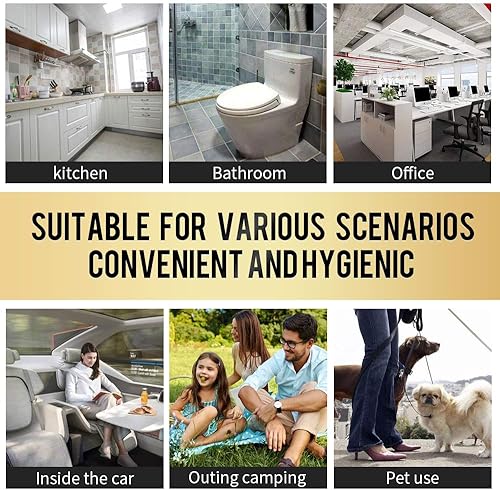 Miniatura 7 de Bolsas de basura, 5 rollos100 bolsas de basura pequeñas para oficina, cocina, dormitorio, papelera de basura colorida y portátil fuerte, bolsas de