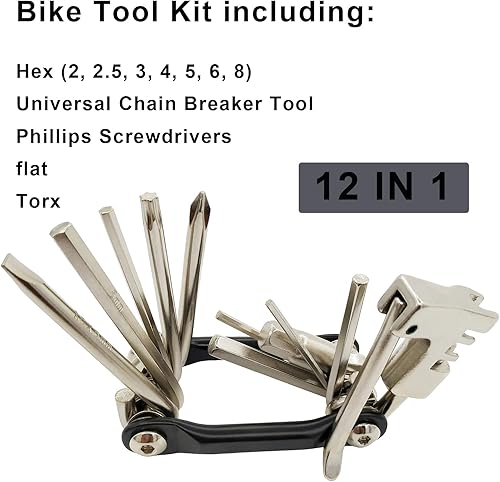 Miniatura 7 de Multiherramienta para bicicleta, Herramienta para bicicleta, Kit de herramientas para bicicleta, Herramienta de cadena de bicicleta, Kit de