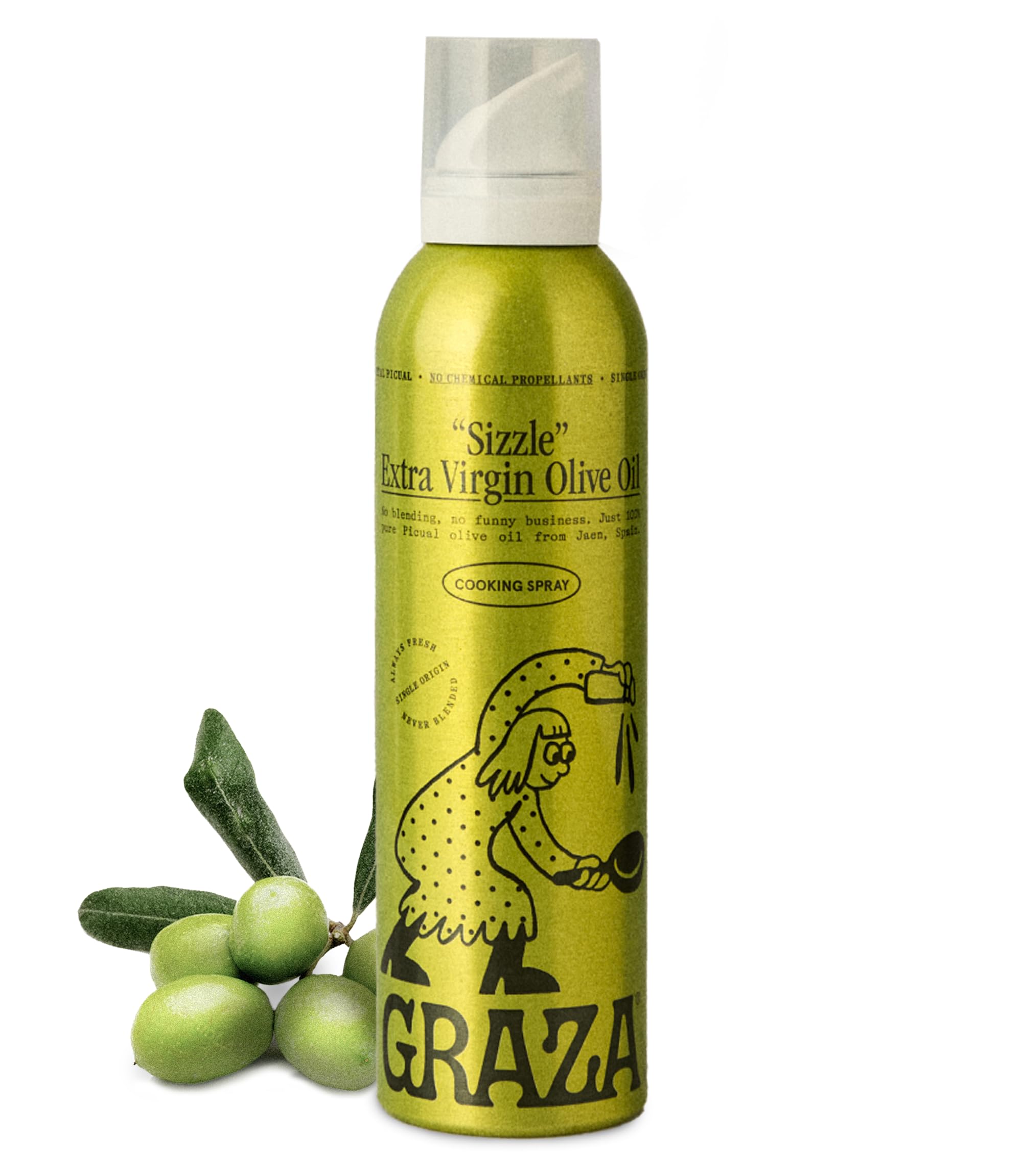 Graza Oil Olive Extra Virgin Spray Sizzle 5 Fl Oz