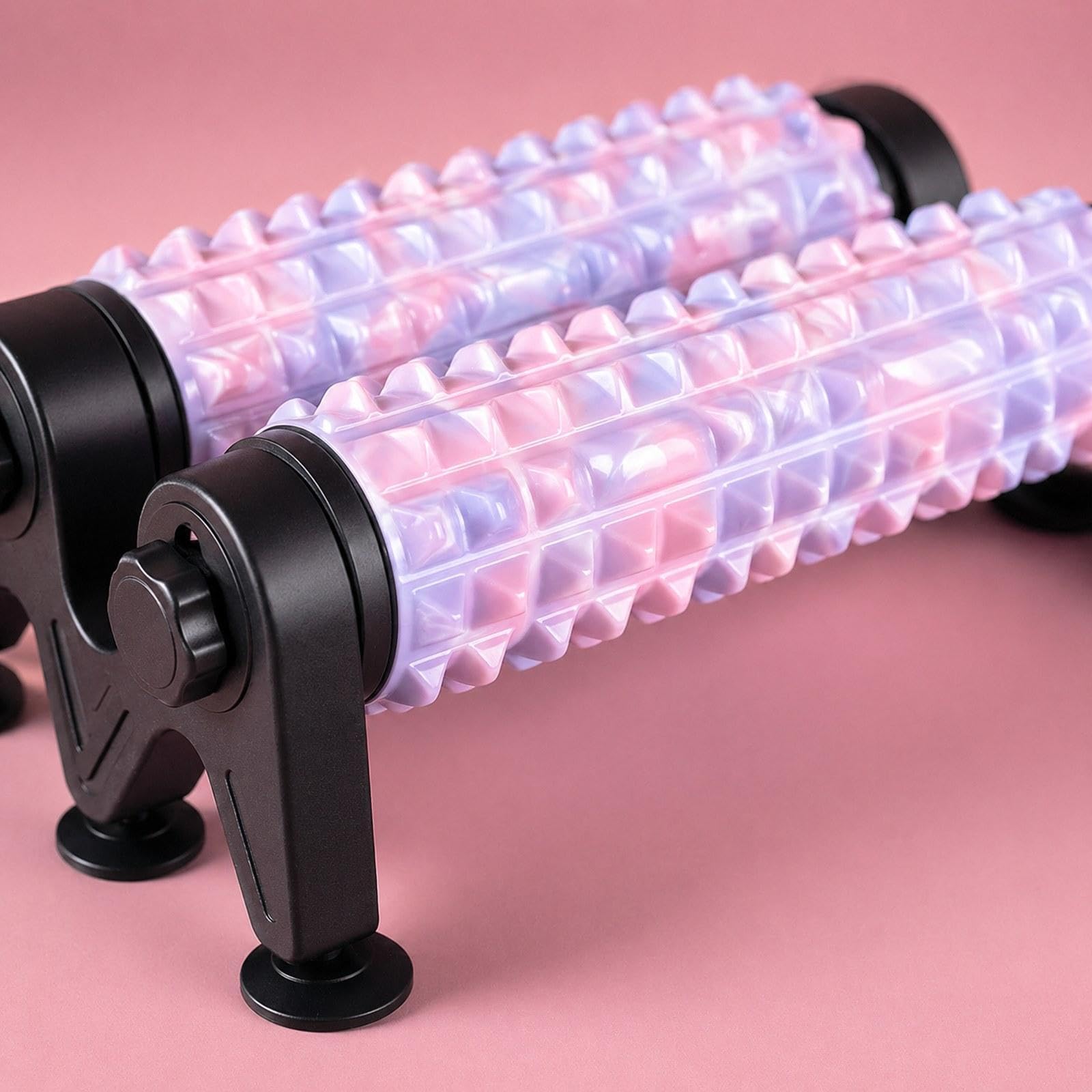 Fitness Roller Foam Massage Pilates Trainingsblock mit Stabiler Dreiecksunterstützung Und Saugfuß für Dehnübungen Muskellockerung Heimtraining
