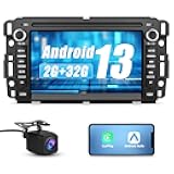 AWESAFE Car Stereo for Chevy Silverado GMC Sierra Yukon 2007-2013, Android GPS Navigation Head Unit Radio Replacement with CarPlay Android Auto Multimedia Video Player - with Backup Camera