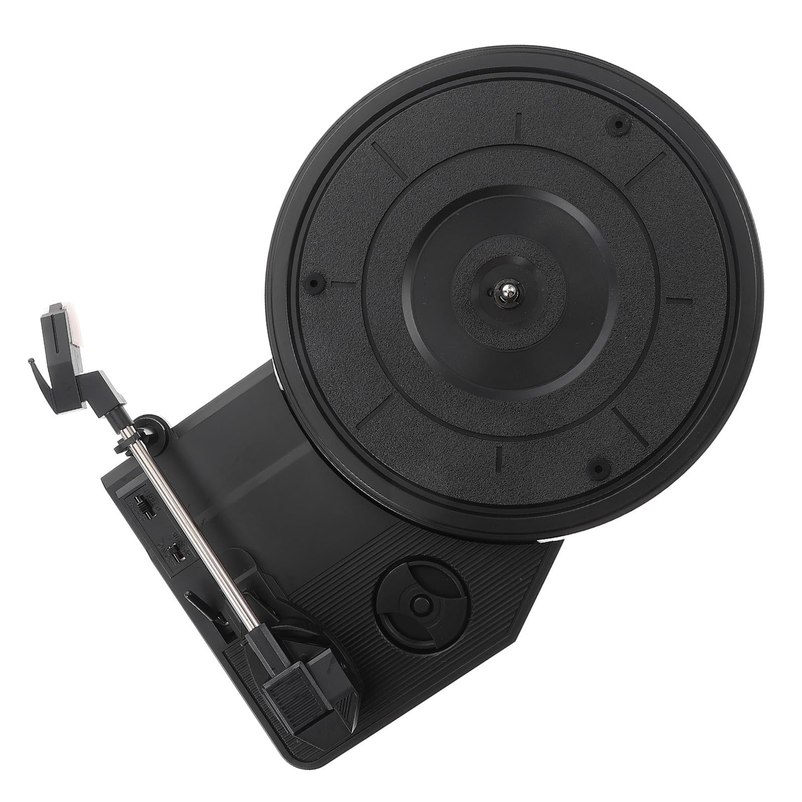 Meccanismo Grammofono Retrò 200mm per Giradischi Nero | Movimento per Vinile, Plastico Vintage Classico, Uso Home Decor per Principianti e Music Lovers