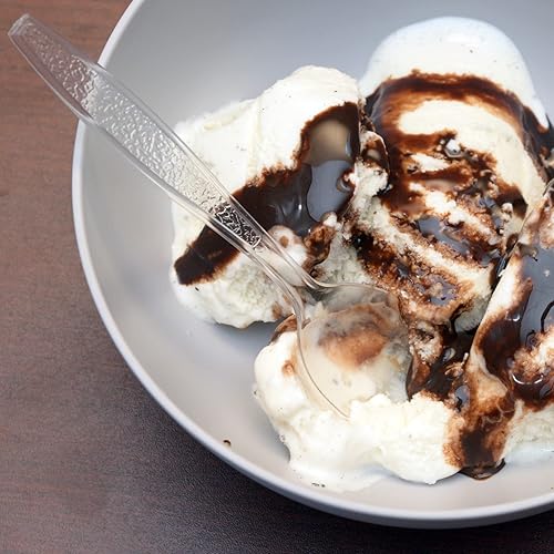 Miniatura 10 de Daxwell Cucharas de plástico, poliestireno pesado estándar, transparente, A10000864 (caja de 1,000)