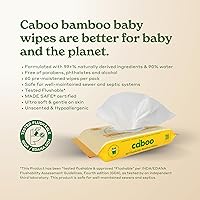 Vista 8 de Caboo Toallitas desechables sin árboles, certificadas desechables, seguras para sépticas, biodegradables, sin químicos, sin perfume para adultos
