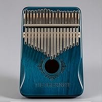 Vista 5 de Piano de pulgar Kalimba de 17 teclas Mini piano de pulgar Piano de dedo, LightSeaGreen, mariposas aman las flores