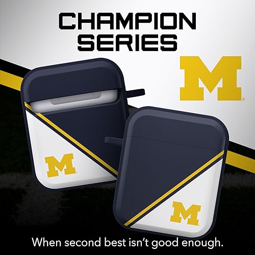 Miniatura 3 de Affinity Bands Michigan Wolverines Champion Series HDX - Funda compatible con Apple AirPods Generaciones 1 y 2