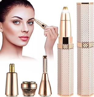 sobrancelha elétrico,Depilação Facial Para Mulheres - pelos do nariz, depilador elétrico 4 em 1 para mulheres, braços, pernas, corpo, lavável Sritob