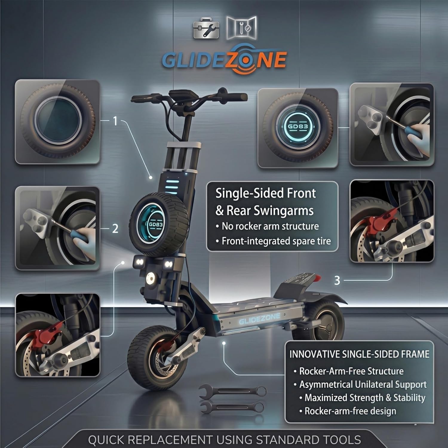 GLIDEZONE GD83 Hydraulic Braking System