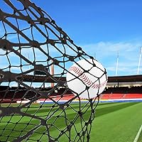 Vista 2 de TNZMART Red de respaldo de béisbol negra Red de práctica de béisbol Red de barrera deportiva duradera Red de bateo para béisbol