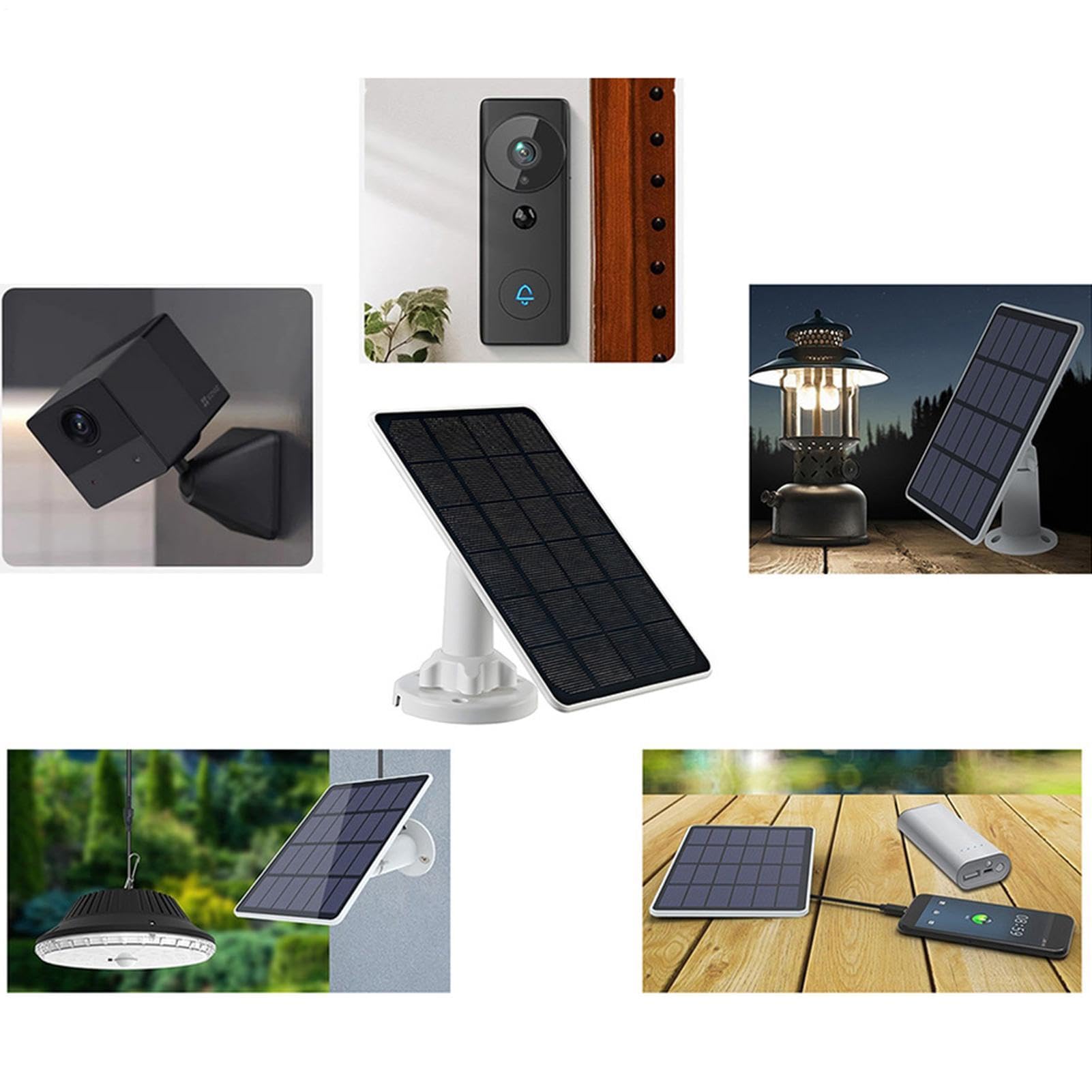 Panneau de caméra solaire 3 W/5 W 360 degrés réglable IP66 étanche