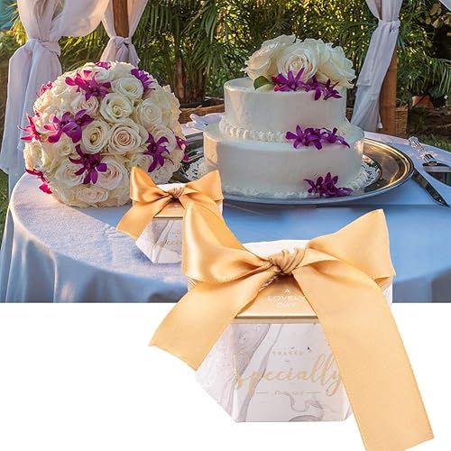 Miniatura 8 de 30 cajas de dulces para recuerdos de fiesta con cintas, cajas de regalo de dulces de papel para boda, cumpleaños, Navidad, baby shower, graduación,