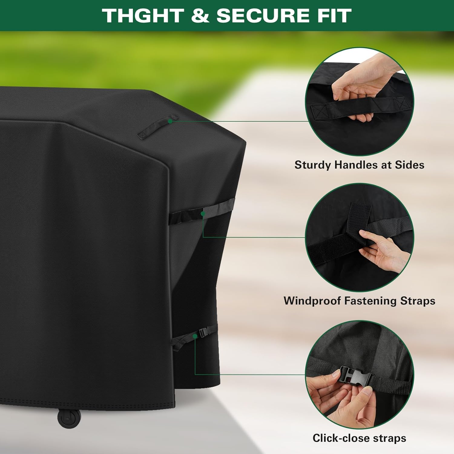 Heavy Duty 600D Grill Cover Fits for Blackstone Bronco 5-Burner 44" Omnivore Propane Griddle Fits Blackstone Culinary 36”Deluxe 4 -Burner Griddle and 36-in Culinary Omnivore Griddles