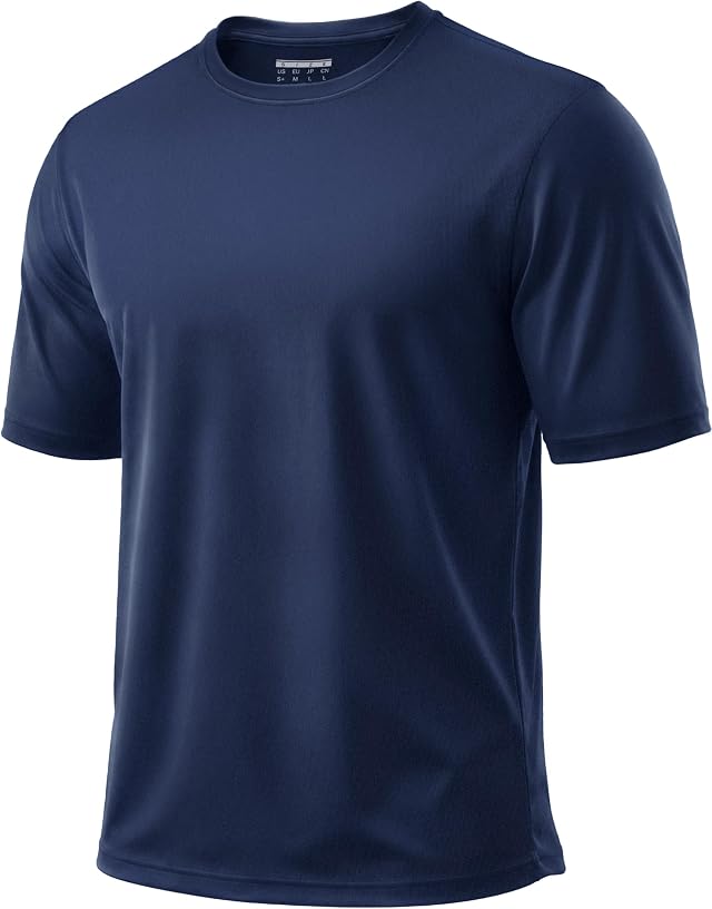 Boladeci Men's Swim Shirt Short Sleeve UPF 50+ Sun Protection SPF UV Moisture Wicking Lightweight Quick Dry Rash Guard