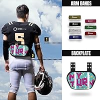 Vista 13 de O Shield Football Back Plate, Backplate Football, Expression Series, Drip, Big Dawg, That Boy Bad, That Man, You Slow, Can't Catch Me