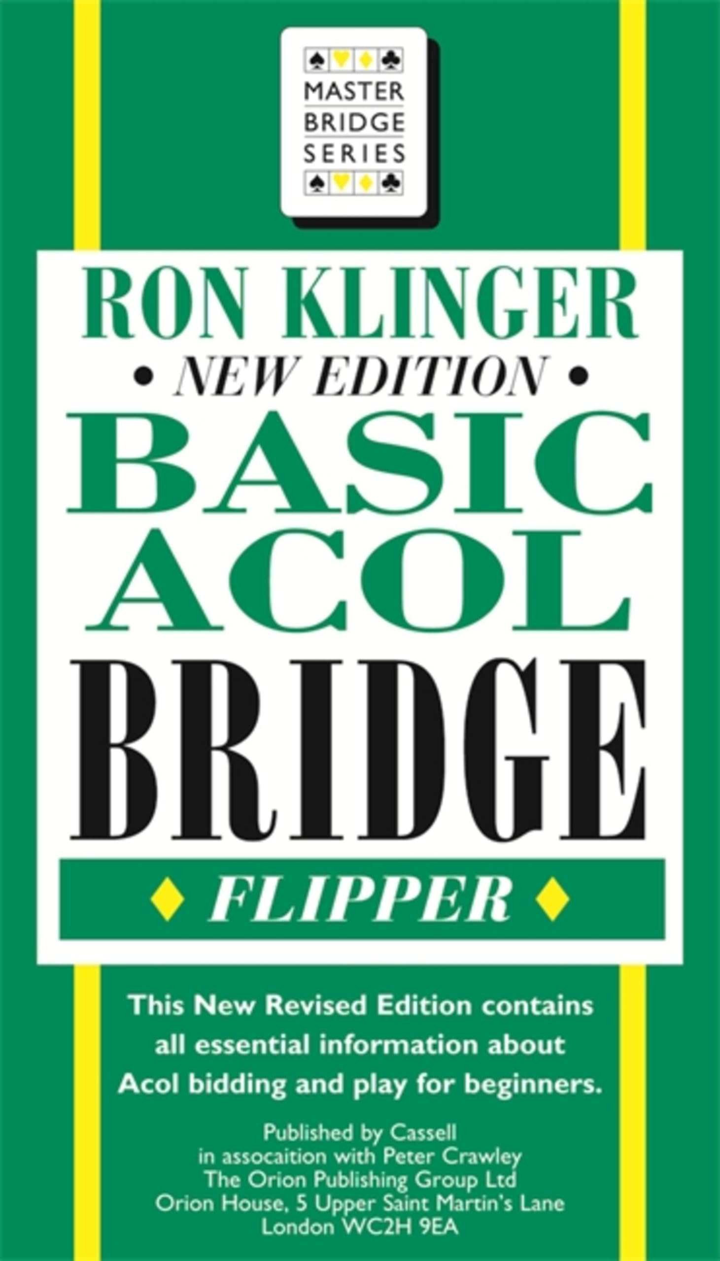 Basic Acol Bridge Flipper by Ron Klinger - 9780304362790