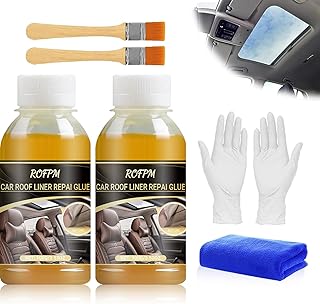 Car Headliner Adhesive, 200ml Automotive Upholstery Glue Kit with Brush, Quick-Repair for Car Roof