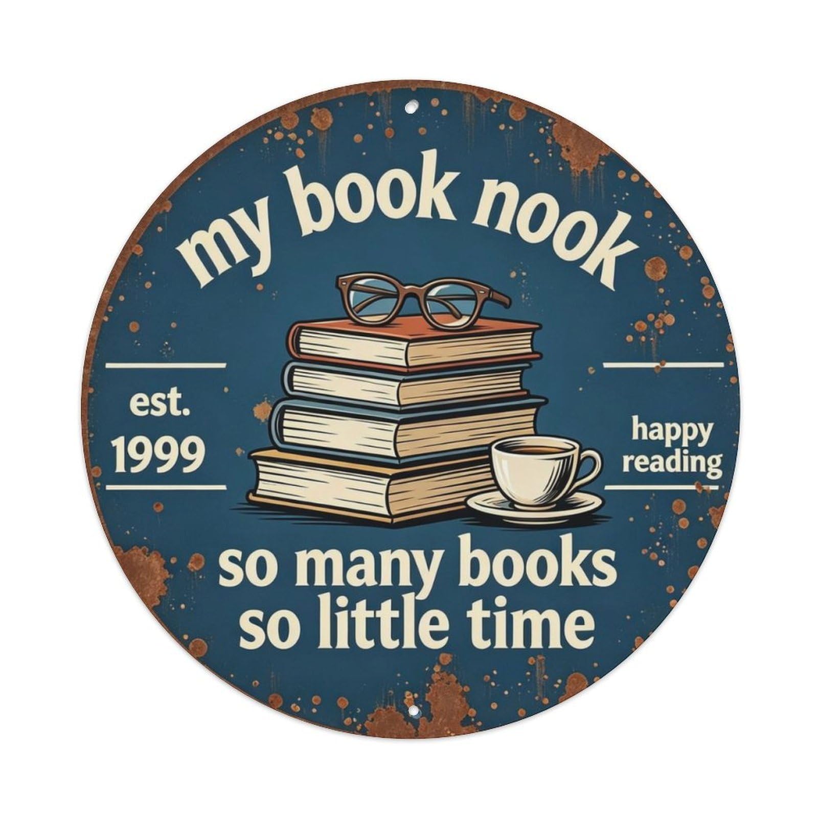 So Many Books So Little Time Metal Tin Sign Plaque