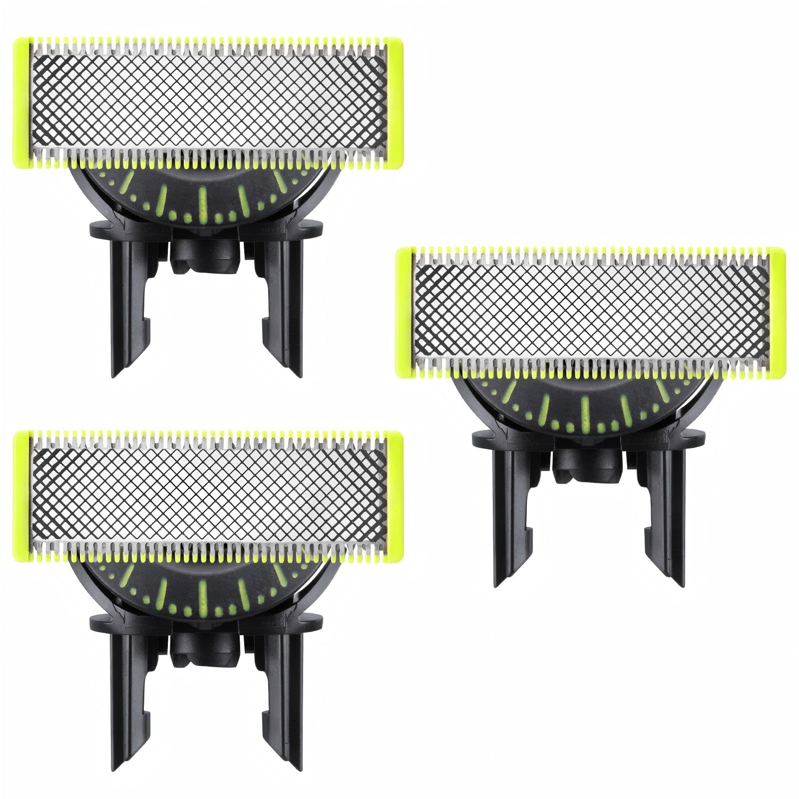 Lames de rechange pour Philips OneBlade | Lot de 3-360 lames OneBlade de rechange, pour la taille de la barbe et du corps. Lames en acier inoxydable de haute qualité, sûres et durables