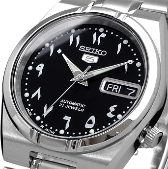 Seiko Men's SNK063J5 Seiko 5 SEIKO5 Automatic Black Silver Watch