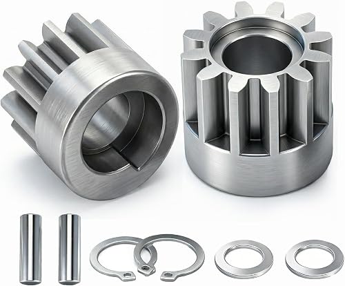R-2485-RH R-2485-LH R-2261 Lawn Sweeper Wheels Gears Fit for John Deere 42 | Drive Pinion Kit Fits for Brinly John Deere 42" Lawn Sweeper Parts STS-42 STS-420 STS-426 STS-427 (Include Gear/Pin/Washer)
