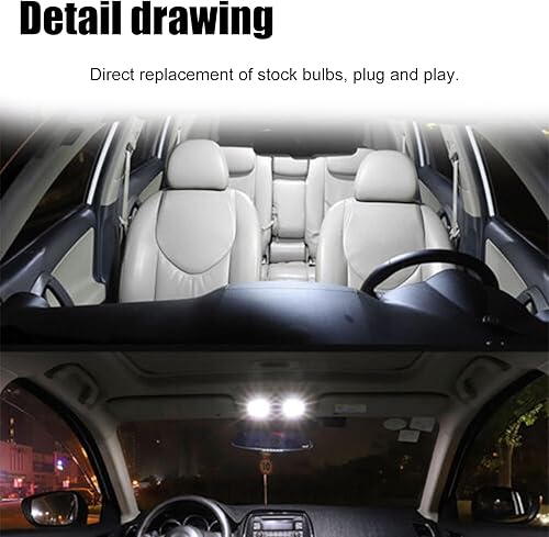 Miniatura 2 de 14 bombillas de repuesto para Ford F-250 F350 F350 de 1999 a 2016 Ford F-250 F-350 Super Duty 6000K para interiores, luces de mapa, luces de cúpula,